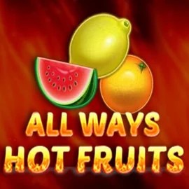 All Ways Hot Fruits slot logo by Amatic Industries at Maneki Spins Casino