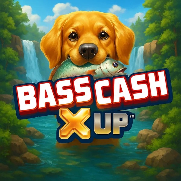 Bass Cash X UP game by Alchemy Gaming – logo hosted on Maneki Spins Casino