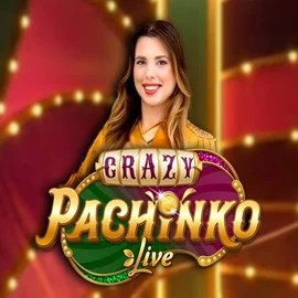 Live Casino logo of Crazy Pachinko from Evolution at Maneki Spins Casino