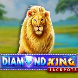 Official Jackpots logo: Diamond King Jackpots by SpinPlay Games at Maneki Spins Casino