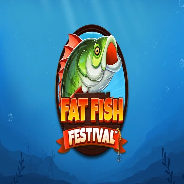 Slots logo of Fat Fish Festival from Wishbone Games at Maneki Spins Casino
