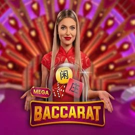 Enjoy Mega Baccarat by Pragmatic Play – logo hosted on manekispins.es