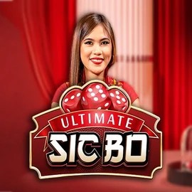 Ultimate Sic Bo slot logo by Ezugi at Maneki Spins Casino